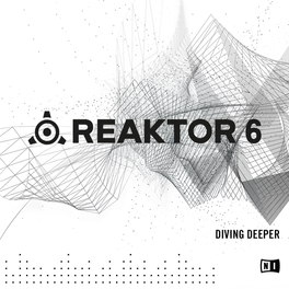 REAKTOR 6 Diving Deeper Expands on the Concepts Introduced in the Getting Started Docu- Ment