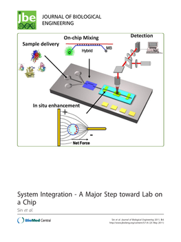 System Integration - a Major Step Toward Lab on a Chip Sin Et Al