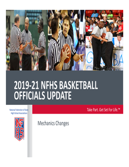 2019-21 Nfhs Basketball Officials Update