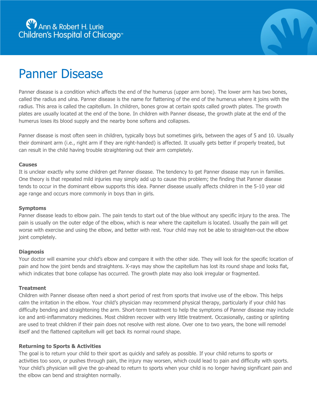 Panner Disease