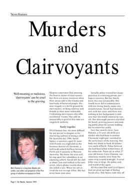 News Feature Well-Meaning Or Malicious, 'Clairvoyants
