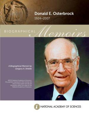 Donald E. Osterbrock 1924–2007
