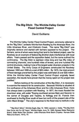 The Big Ditch: the Wichita-Valley Center Flood Control Project