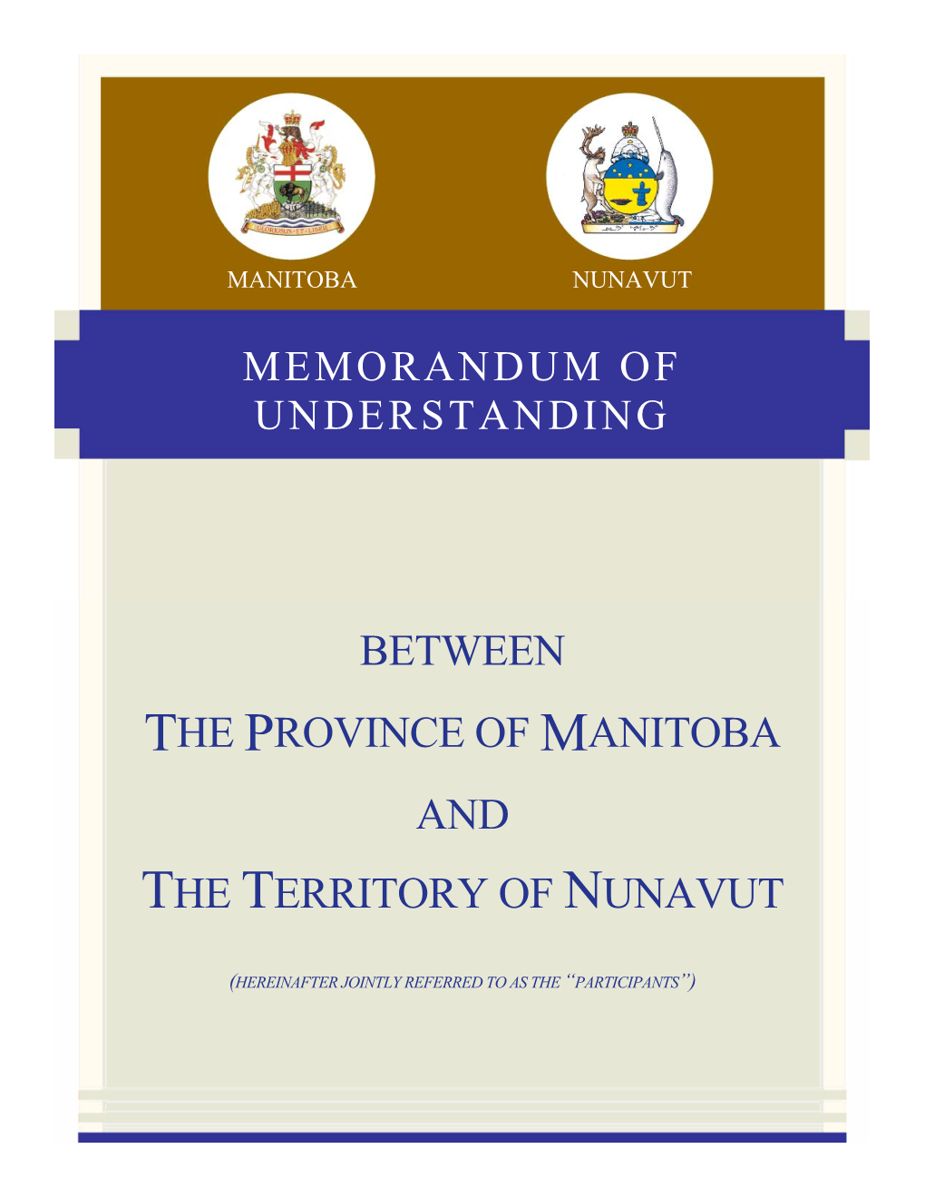 Between the Province of Manitoba and the Territory of Nunavut