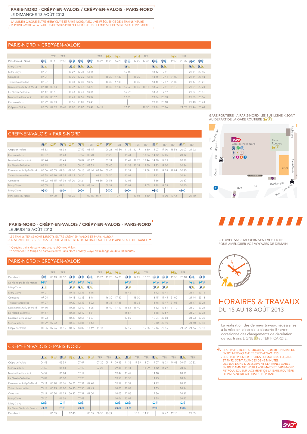 Horaires De La Ligne K Du 15 Au 18 Août