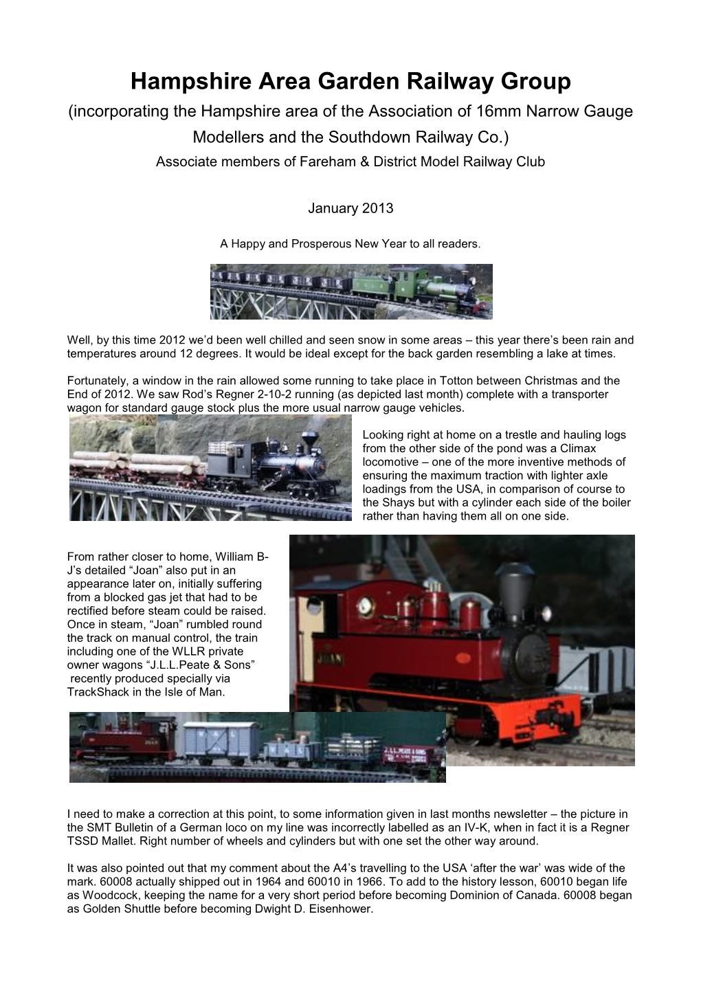 Hampshire Area Garden Railway Group