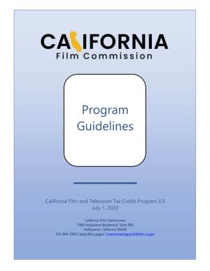 3.0 Program Guidelines