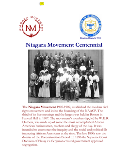 Niagara Movement Centennial