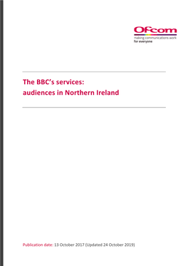 The BBC's Services: Audiences in Northern Ireland