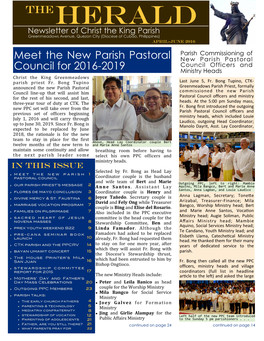 CTK Parish Newsletter 2016-2