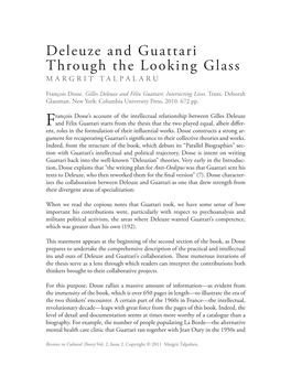Deleuze and Guattari Through the Looking Glass MARGRIT TALPALARU