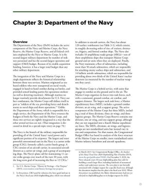 Chapter 3: Department of the Navy