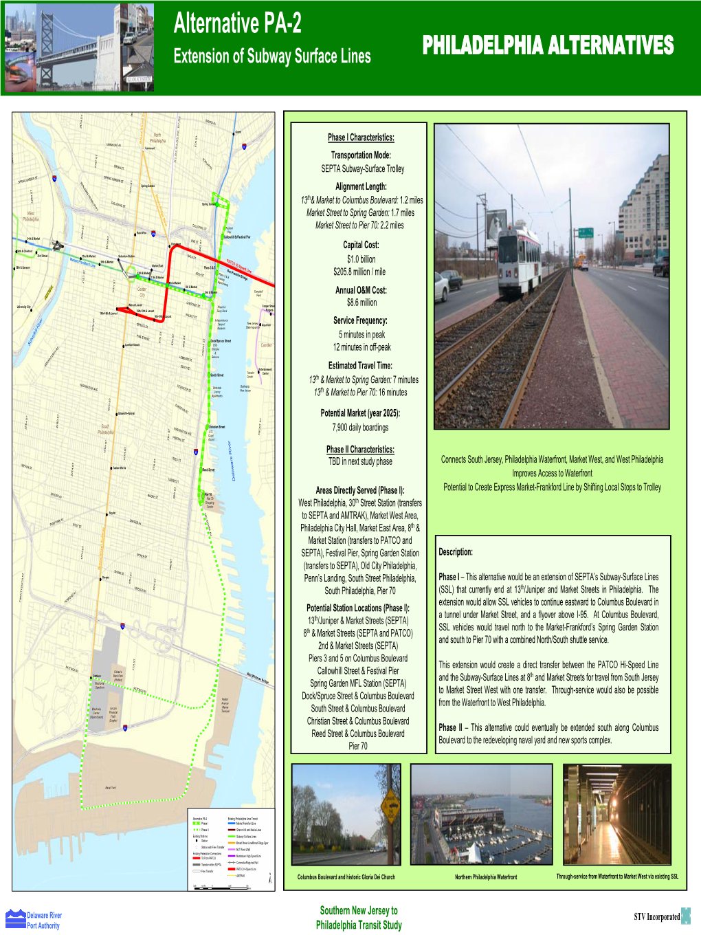 Alternative PA-2 Extension of Subway Surface Lines PHILADELPHIA ALTERNATIVES