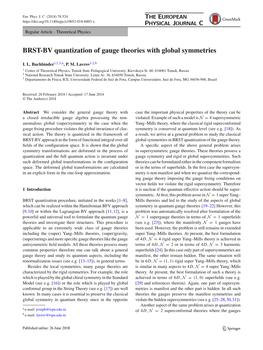 BRST-BV Quantization of Gauge Theories with Global Symmetries