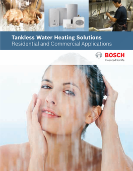Bosch Tankless Water Heating Solutions