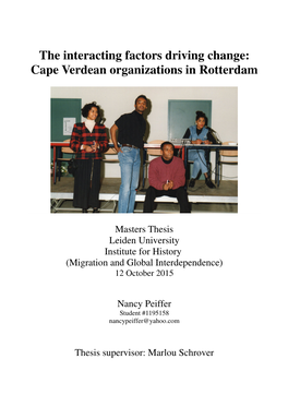 Cape Verdean Organizations in Rotterdam