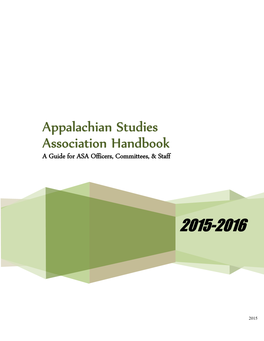 Appalachian Studies Association Handbook