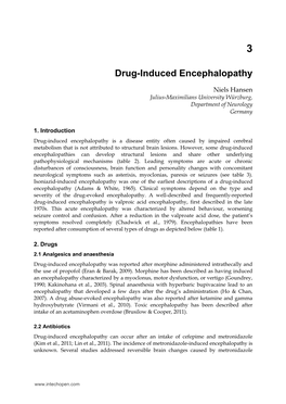 Drug-Induced Encephalopathy