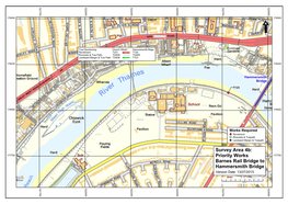 Survey Area 4B: Priority Works Barnes Rail Bridge to Hammersmith Bridge
