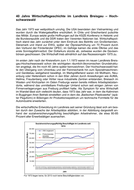 40 Jahre Wirtschaftsgeschichte Im Landkreis Breisgau – Hoch- Schwarzwald
