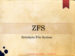 Zettabyte File System