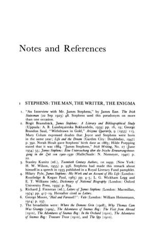 Notes and References