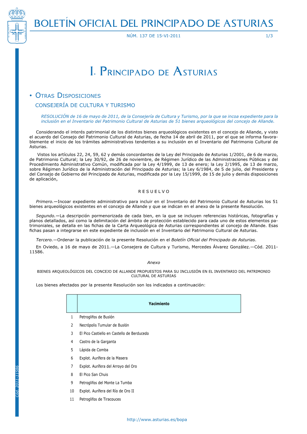 Boletín Oficial Del Principado De Asturias