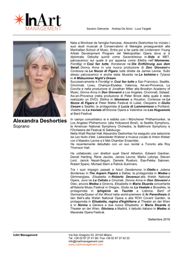 Alexandra Deshorties Ha Iniziato I Suoi Studi Musicali Al Conservatorio Di Marsiglia Proseguendoli Alla Manhattan School of Music