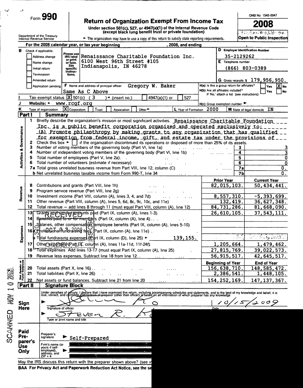 Return of Organization Exempt from Income