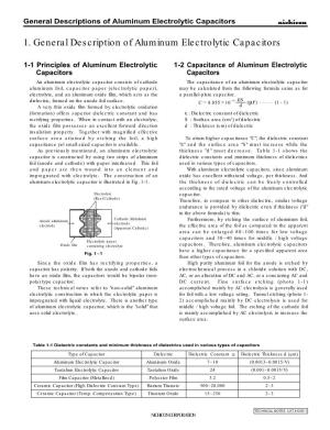 Application Guidelines for Aluminum Electrolytic Capacitors