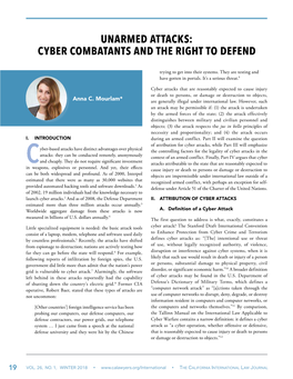 Cyber Combatants and the Right to Defend