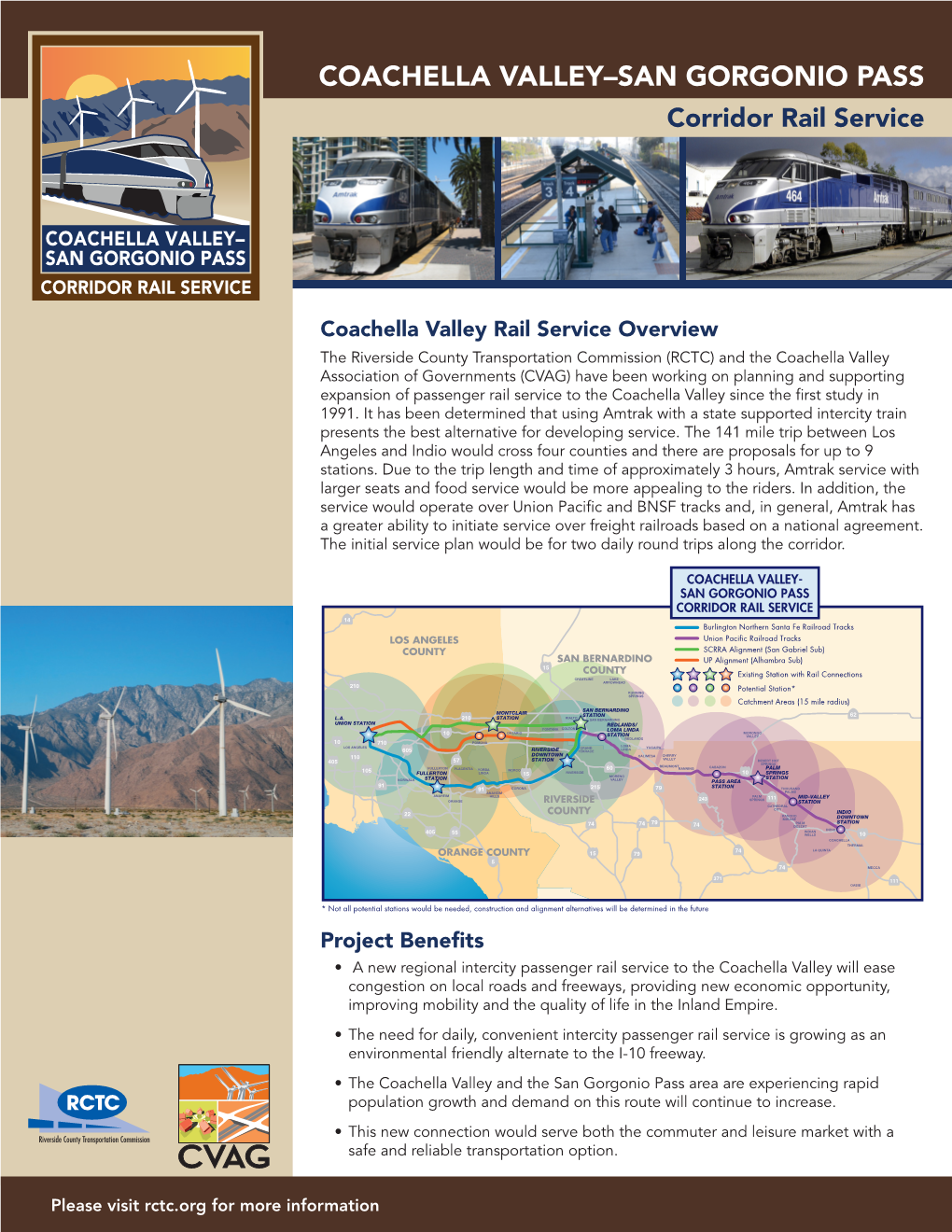 COACHELLA VALLEY–SAN GORGONIO PASS Corridor Rail Service