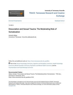 Dissociation and Sexual Trauma: the Moderating Role of Somatization