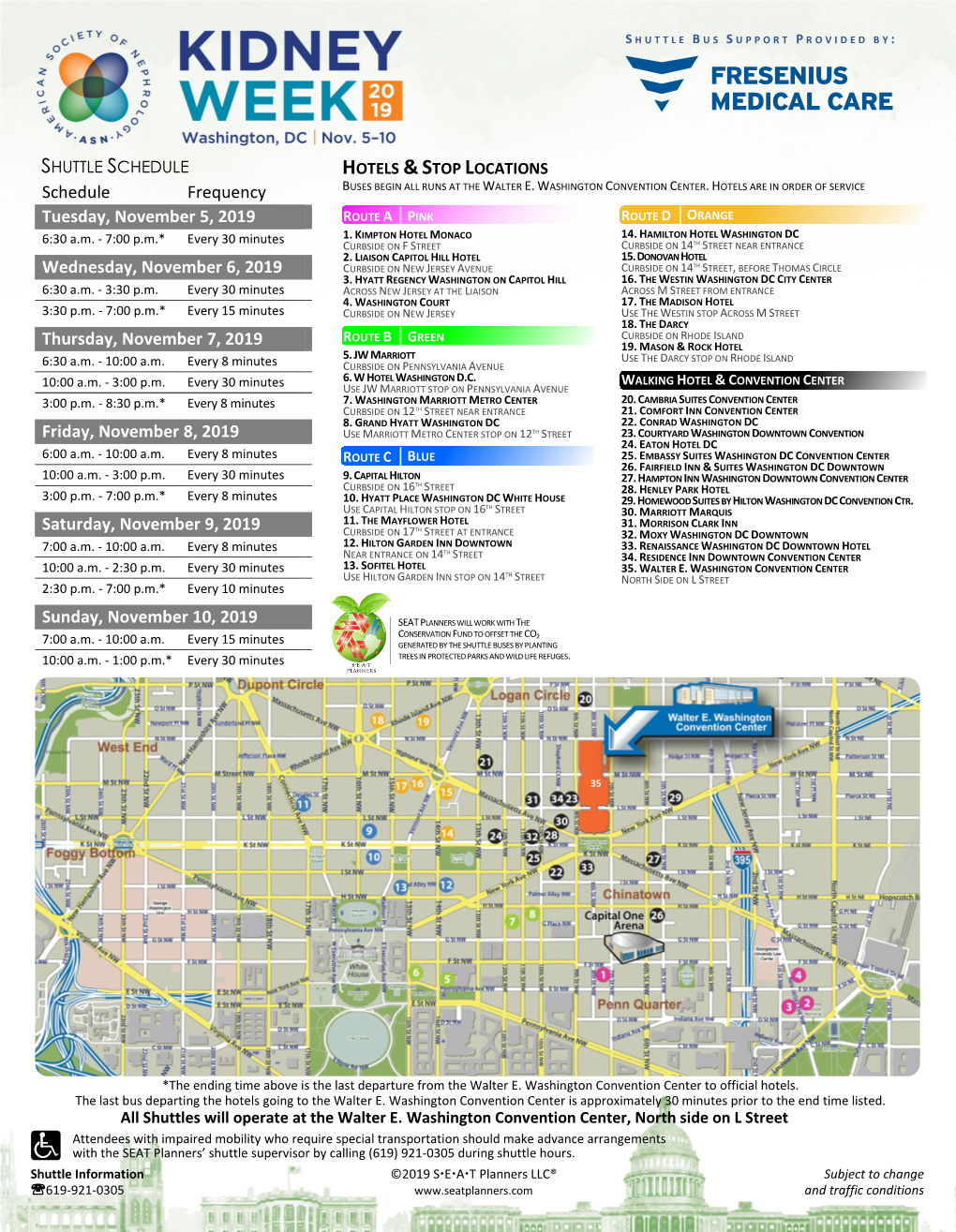 Schedule Frequency Tuesday, November 5, 2019 Wednesday