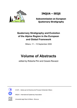 Volume of Abstracts