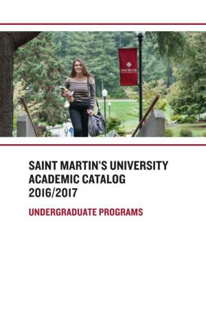 Academic Catalog 2016-2017 (Undergrad)