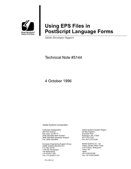 Using EPS in Postscript Language Forms