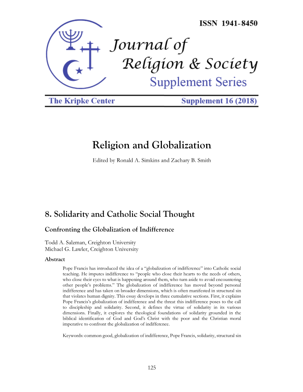 Religion and Globalization