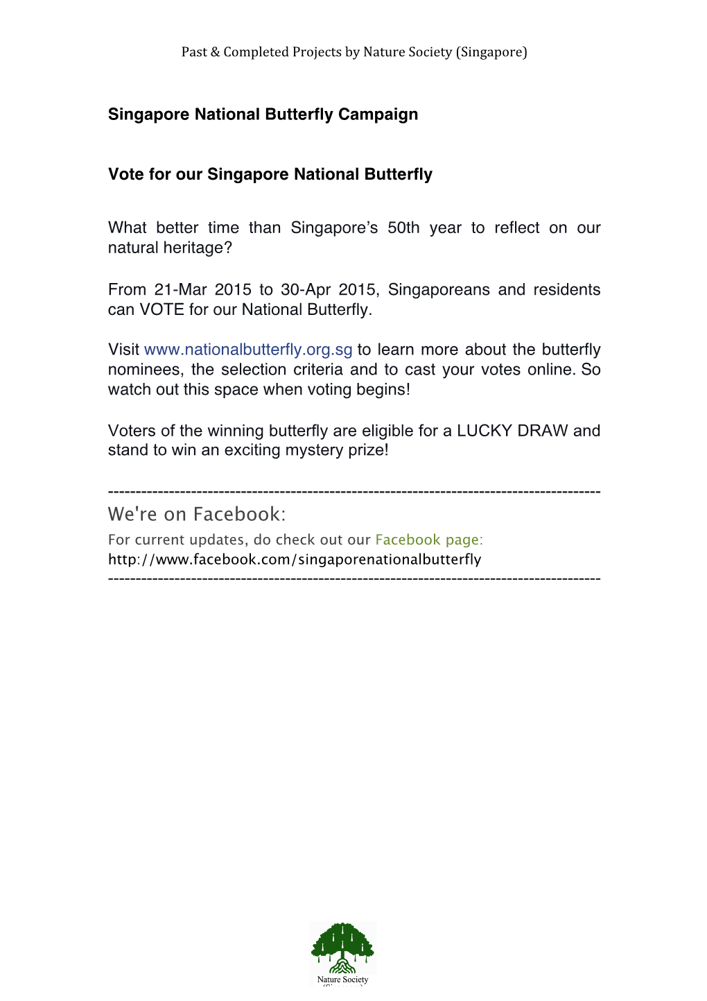 Vote for Singapore's National Butterfly 9Mar2015.Ppsx