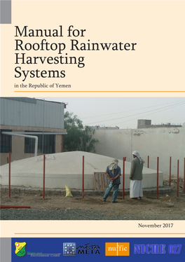 Manual for Rooftop Rainwater Harvesting Systems in the Republic of Yemen