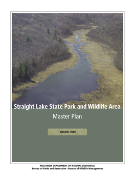 Master Plan Straight Lake State Park and Wildlife Area