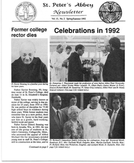 Celebrations in 1992 Rector Dies