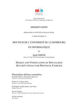 Design and Verification of Specialised Security Goals for Protocol Families