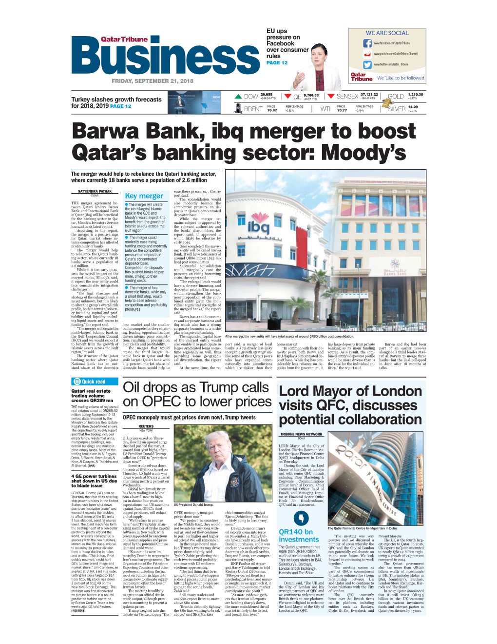 Barwa Bank, Ibq Merger to Boost Qatar's Banking Sector