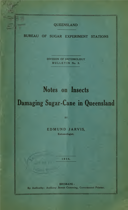 No 3 Notes on Insects Damaging Sugar-Cane Jarvix