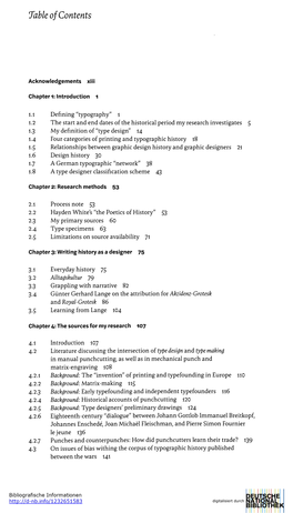 Table of Contents