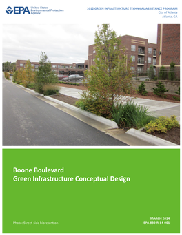 Boone Boulevard Green Infrastructure Conceptual Design