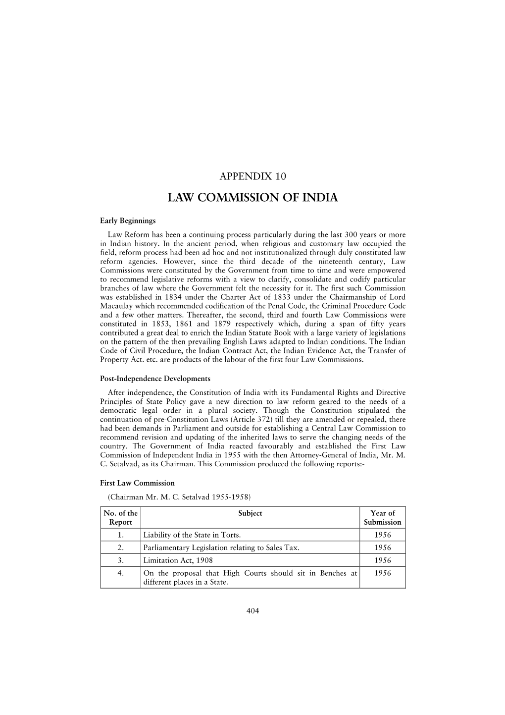 Appendix 10 Law Commission of India
