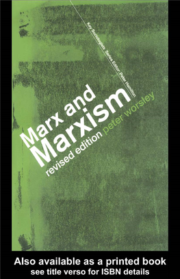Marx and Marxism, Revised Edition