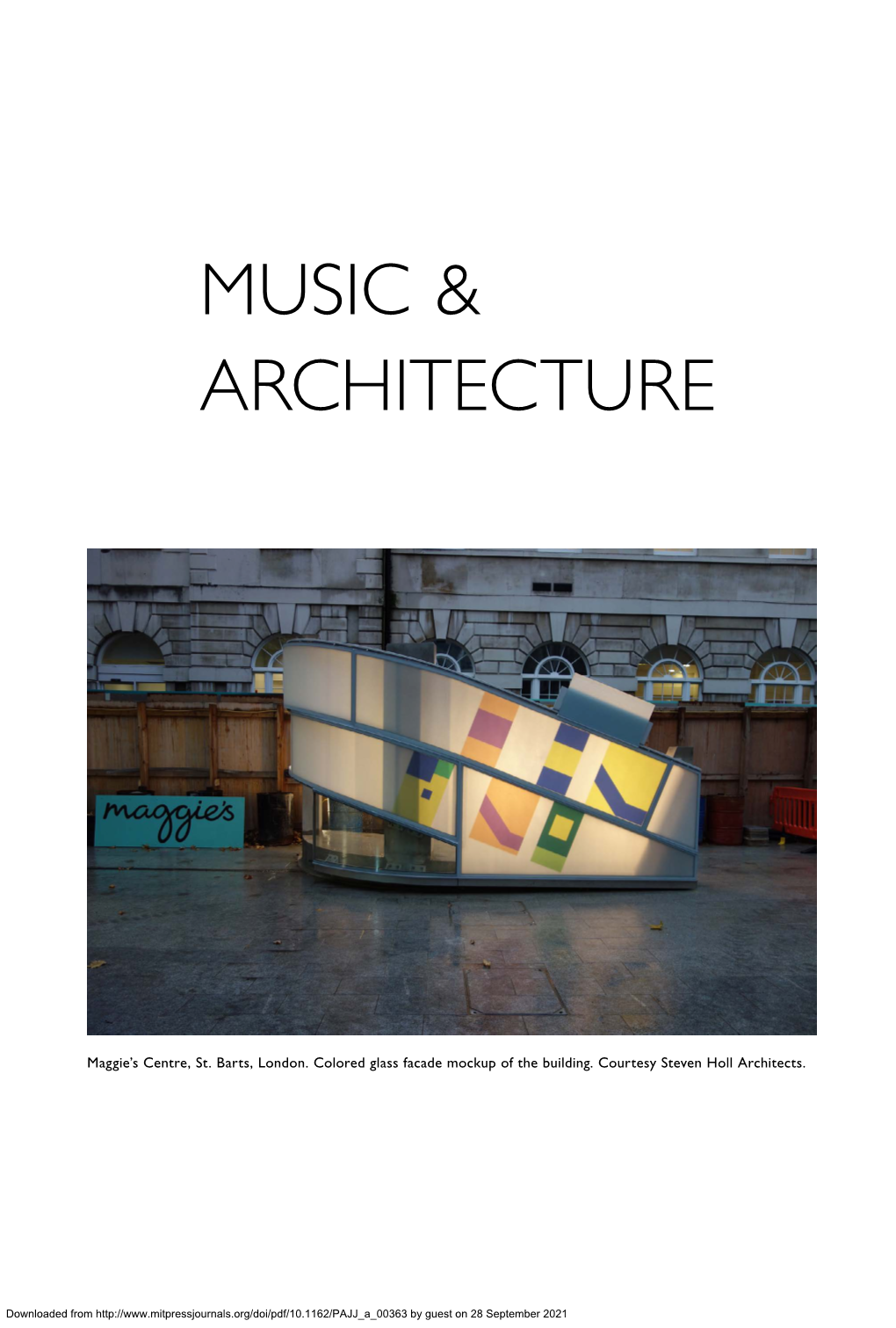 Music & Architecture